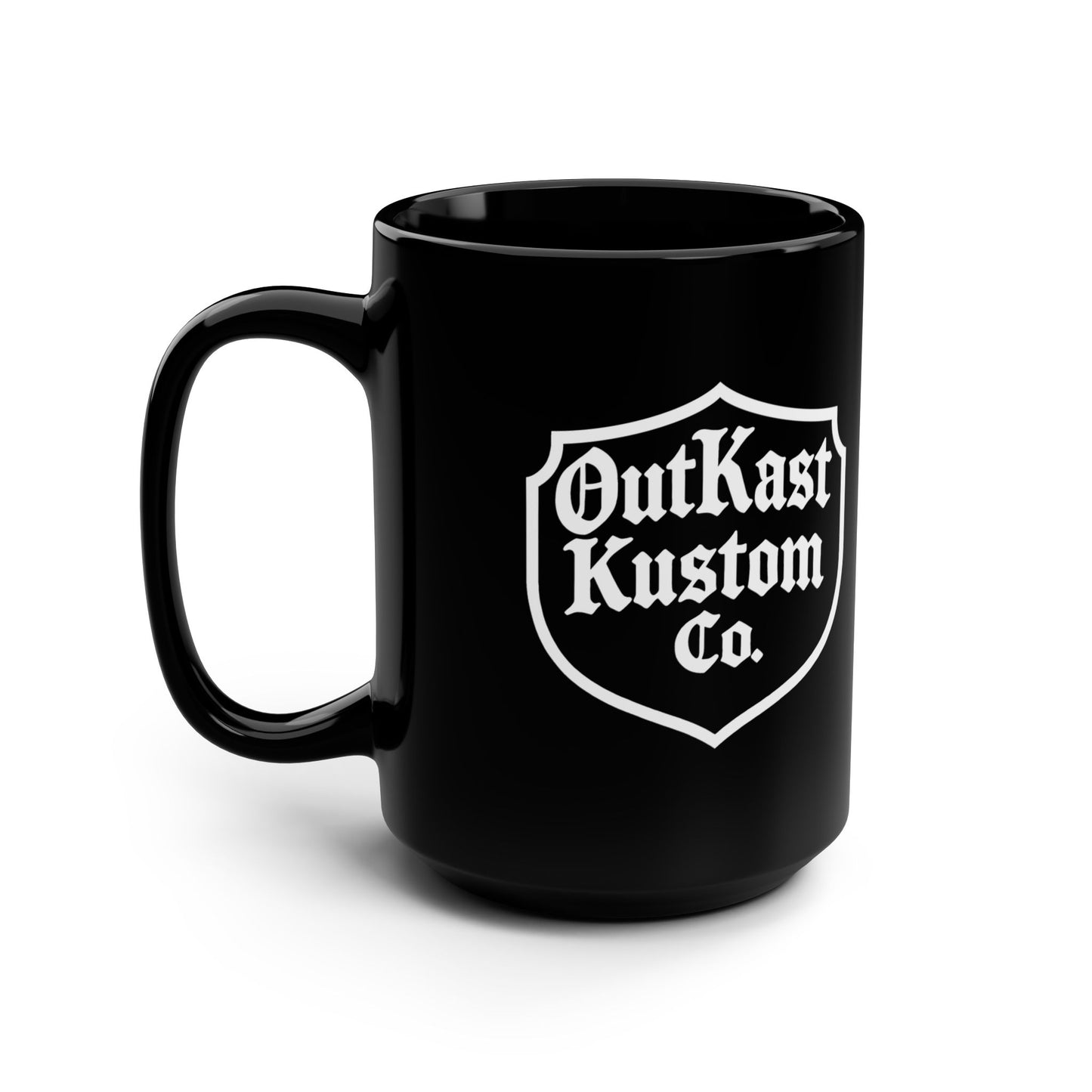 OutKast Kustom Co. Black 15oz Coffee Mug