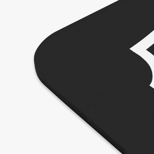 Outkast Kustom Co. Black Rectangle Mouse Pad — Gothic Logo Desk Mat