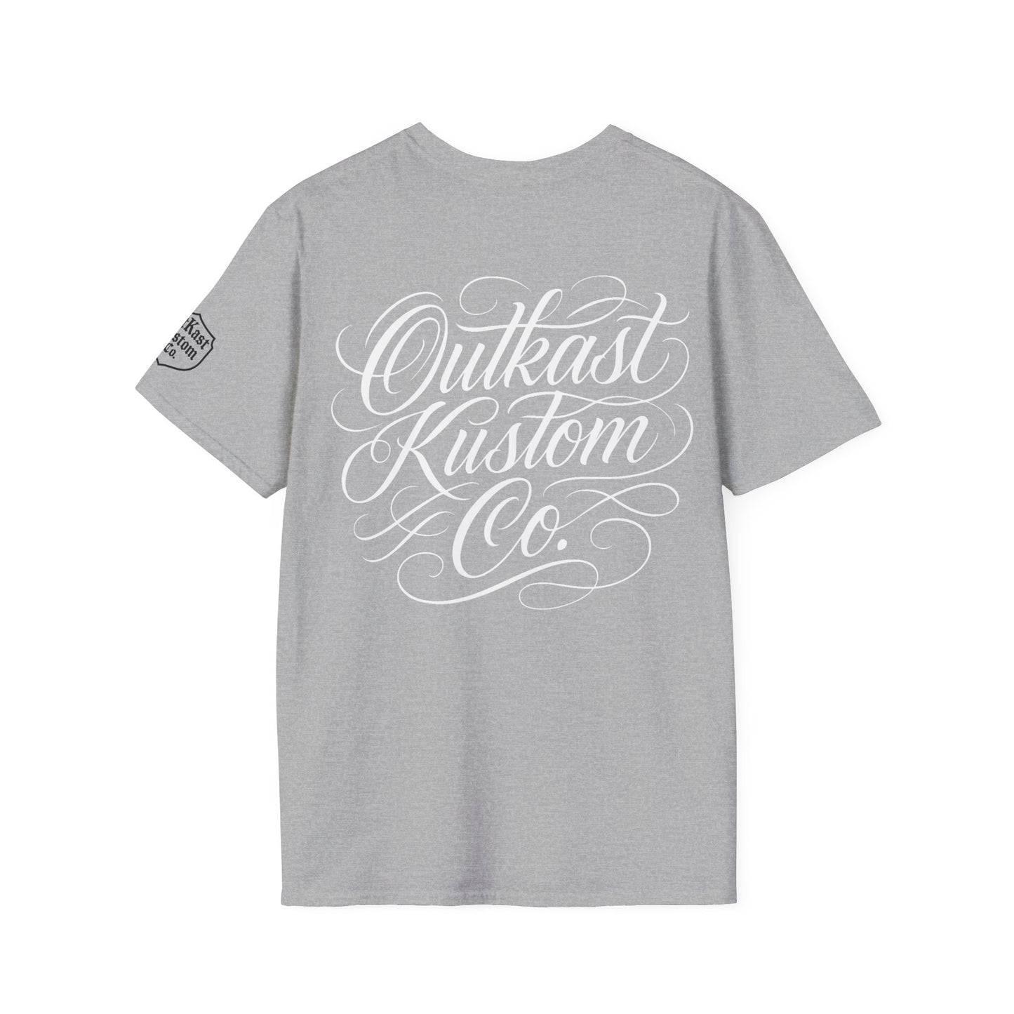 Outkast Kustom Co. Motorcycle T-Shirt — Vintage Chopper Saloon Tee 100% transparency