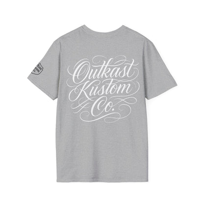 Outkast Kustom Co. Motorcycle T-Shirt — Vintage Chopper Saloon Tee 100% transparency