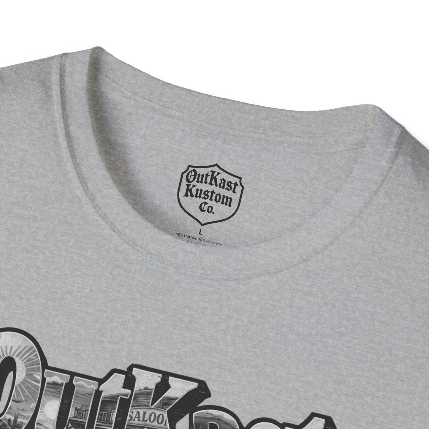 Outkast Kustom Co. Motorcycle T-Shirt — Vintage Chopper Saloon Tee 100% transparency