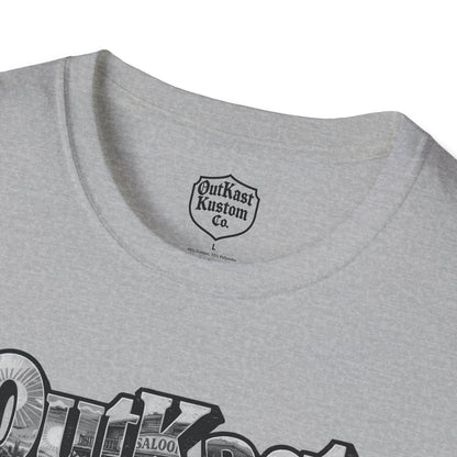 Outkast Kustom Co. Motorcycle T-Shirt — Vintage Chopper Saloon Tee 100% transparency