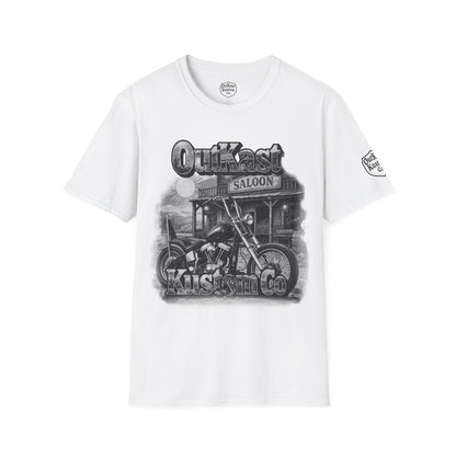 Outkast Kustom Co. Motorcycle T-Shirt — Vintage Chopper Saloon Tee 100% transparency