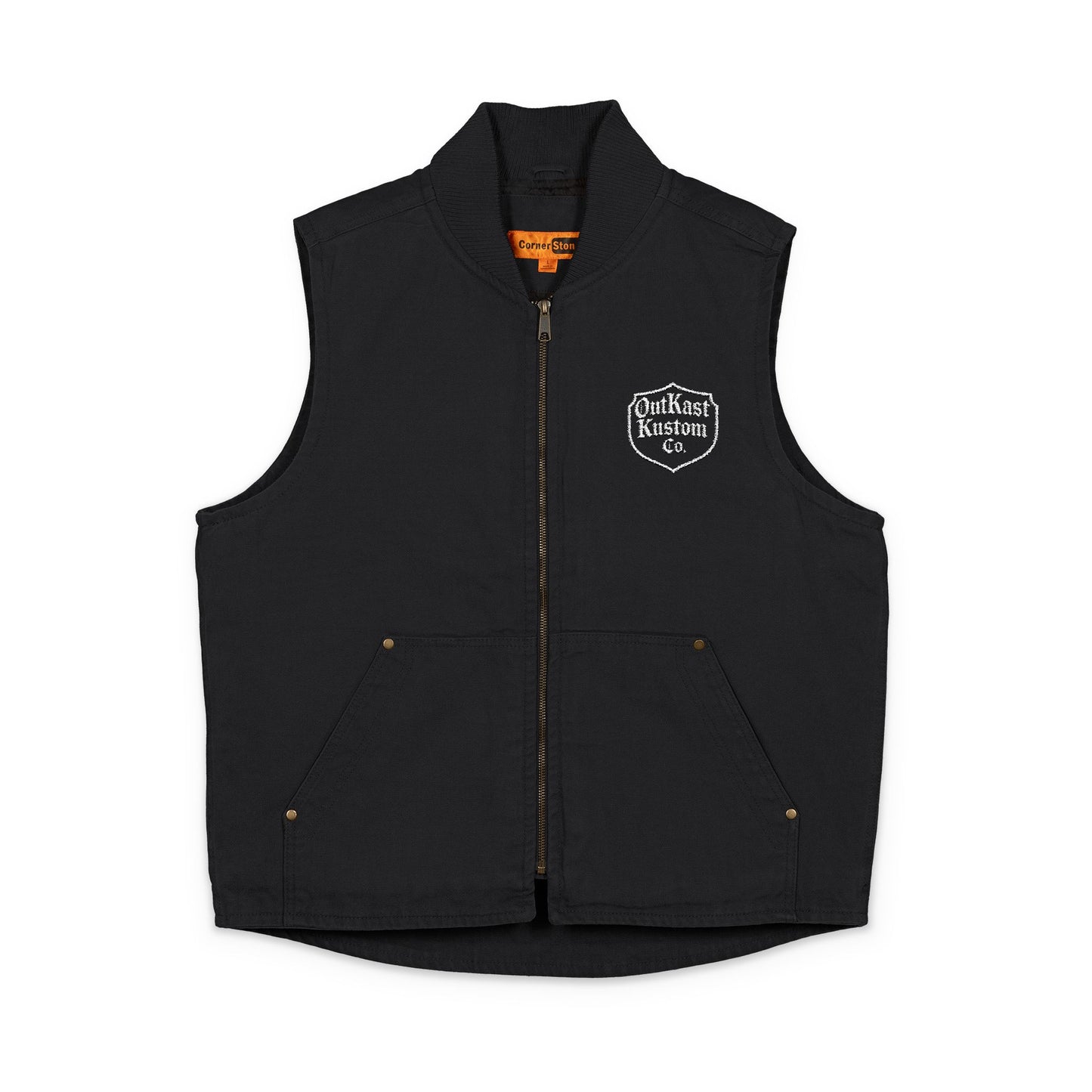 Outkast CornerStone® Unisex Washed Duck Cloth Vest (Embroidery)