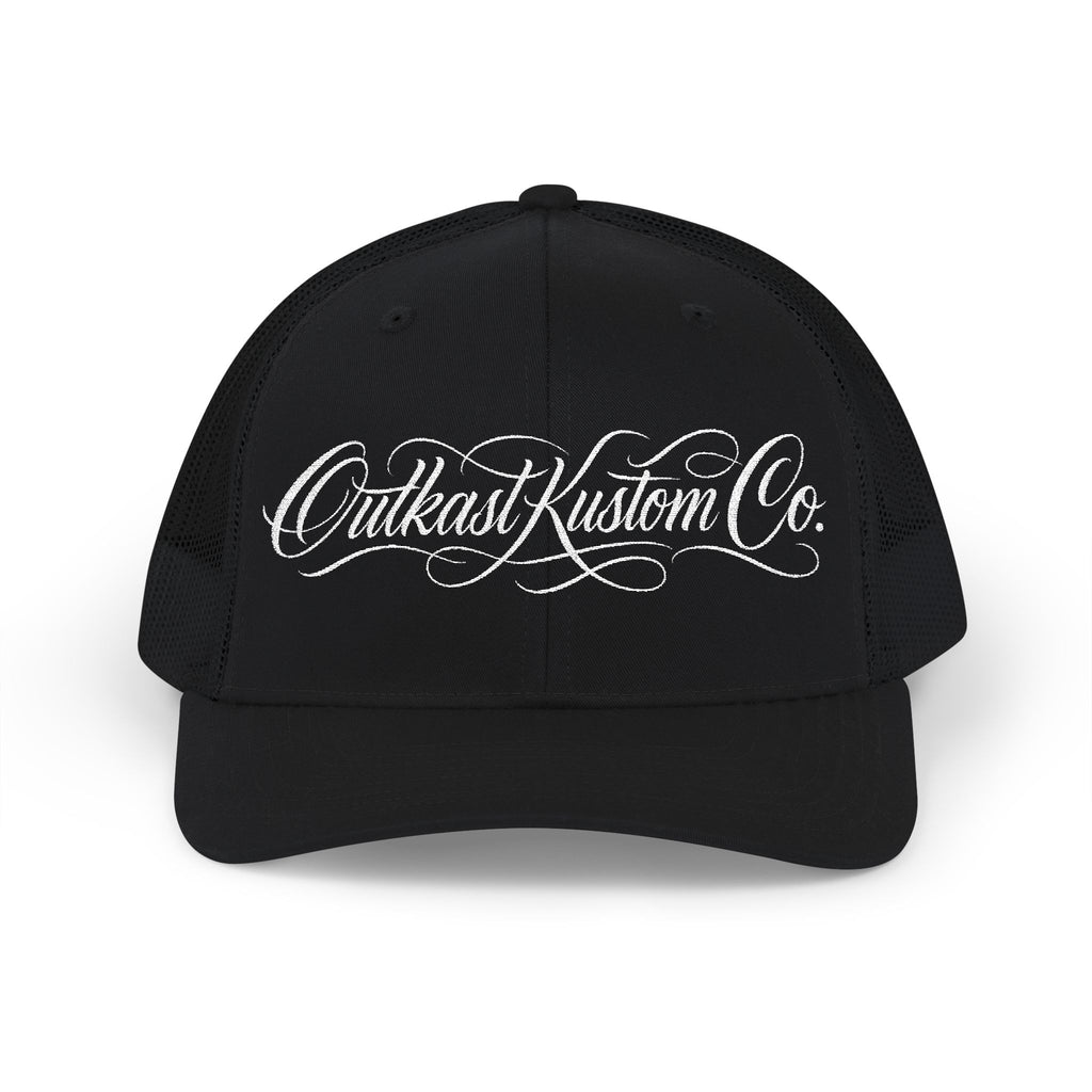 Outkast Kustom Co. embroidered Snapback Trucker Cap | Script Logo