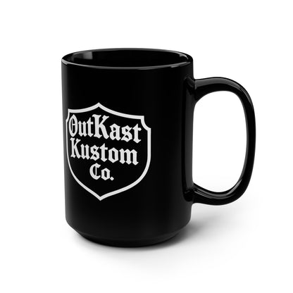 OutKast Kustom Co. Black 15oz Coffee Mug